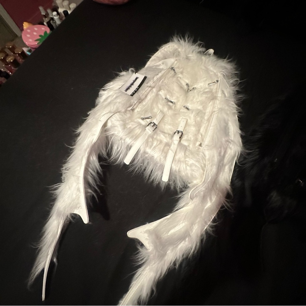 haveyoudiedbefore white nightcrawler “bat” backpack - Picture 4 of 6